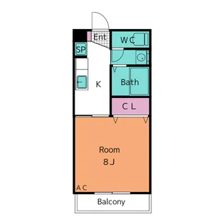 サープラスワン酒井【1階】の間取り
