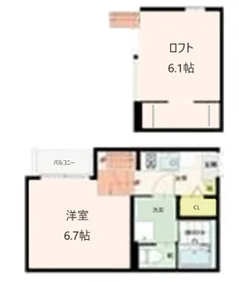 Wood house 穀町【1階】の間取り