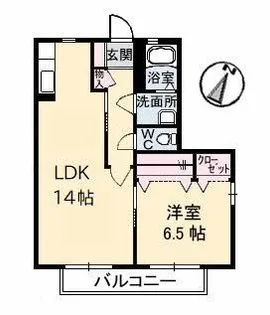 プログレス B棟【2階】の間取り