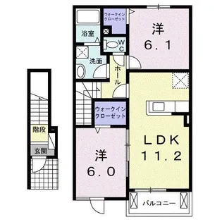 セレーナ潤 I【2階】の間取り