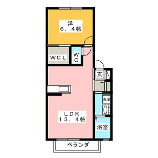 シャーメゾン富良野 A棟【2階】の間取り