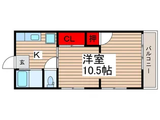 若竹荘【2階】の間取り