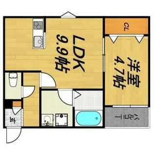 LE COCON 一宮【1階】の間取り