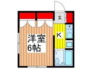 ヤナギハイツ【1階】の間取り