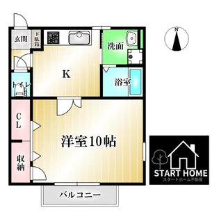 レインボーハウス【1階】の間取り
