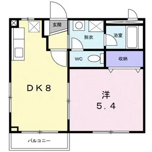 ヴェルジュ U【1階】の間取り