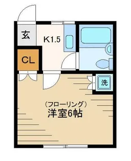 西井コーポ【2階】の間取り