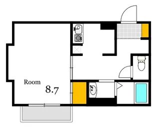 アーバンハート大手町【8階】の間取り