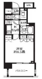 ライオンズシティ白金高輪【6階】の間取り