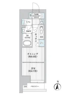 ライオンズフォーシア清澄白河【12階】の間取り