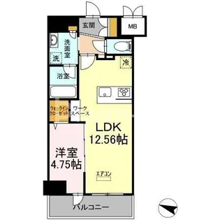 BELTS SHINJUKUレジデンス【7階】の間取り