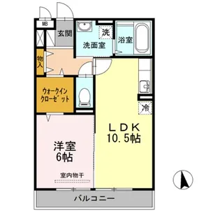 ミア カーサ A棟【2階】の間取り