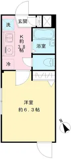 グリーンハイム高井戸東【1階】の間取り