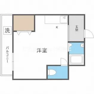 ハイツ辻岡【4階】の間取り
