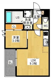 REGALEST 宇品御幸【1階】の間取り