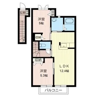 ヴィラ・プリームス【2階】の間取り