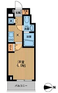プライムアーバン中野上高田【1階】の間取り