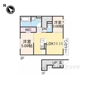 モンブルグ【2階】の間取り