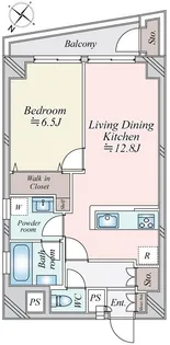 南青山セピアコート【4階】の間取り