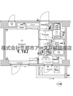 XEBEC大鳥居II【6階】の間取り