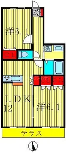 メゾン フルール【1階】の間取り