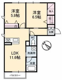 エレナ・C【1階】の間取り
