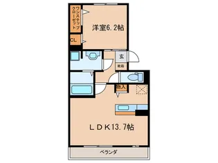 グランドール正徳【1階】の間取り