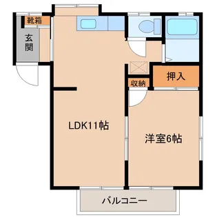 カームコマゴメ【2階】の間取り