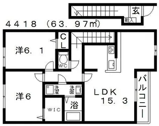 ベルドミール【2階】の間取り