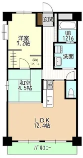 猪高ハイツ【3階】の間取り