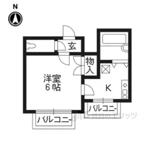 グラシアビル【4階】の間取り