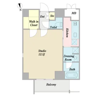 ジロセッテ白金【5階】の間取り