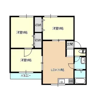 グレース上堂A【2階】の間取り