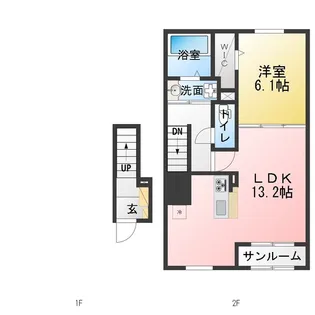 メゾン ルミエール【2階】の間取り