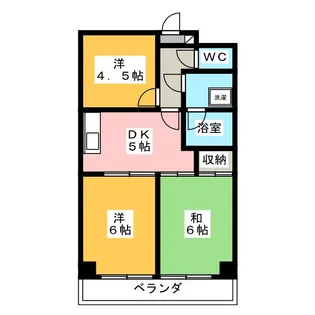 ヒルサイドテラス【4階】の間取り