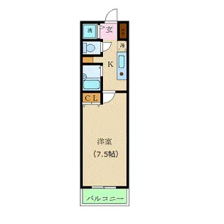 カスタリア新宿【8階】の間取り
