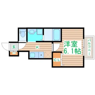 CCR-2018【1階】の間取り