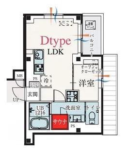 b’CASA東伏見【4階】の間取り