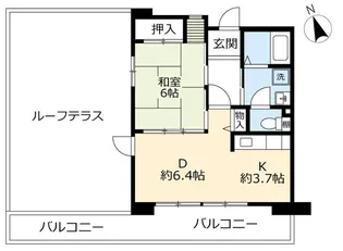 UR浜甲子園さくら街【6階】の間取り