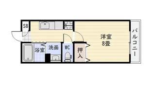 ティダ荒田【2階】の間取り