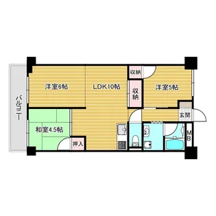 昭和ハイム南芳【7階】の間取り
