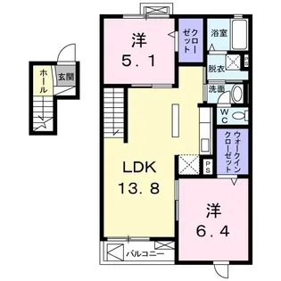 リヴェールSK【4階】の間取り