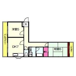 メゾン花博【3階】の間取り