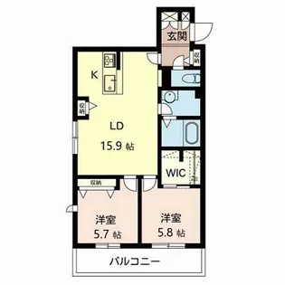 シャーメゾン四季彩【3階】の間取り