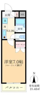 サニーサイド竪川【2階】の間取り