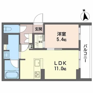 ノーブル新寺【2階】の間取り