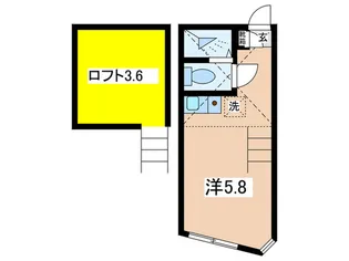 ユナイト山手チッタ・ノーバ【1階】の間取り