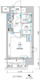 レグラス新横浜駅前【9階】の間取り