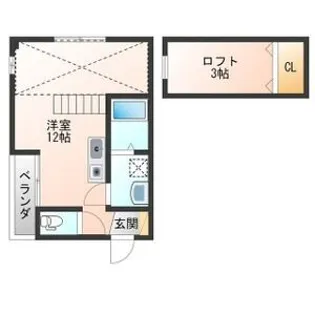 プラムハイツ【3階】の間取り