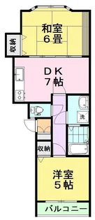 タワーフロントパレI【1階】の間取り